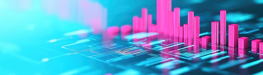 Aufkleber - AIpowered business intelligence dashboard, data optimization, 3D illustration