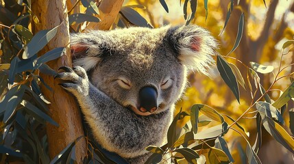 Canvas Print -   Koala in restful pose