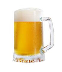 mug of beer isolated on transparent background