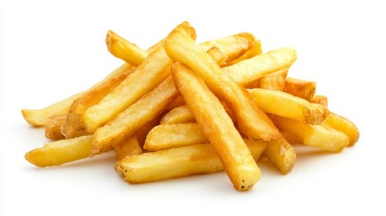 tasty French fries isolated on white background