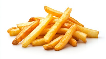 tasty French fries isolated on white background