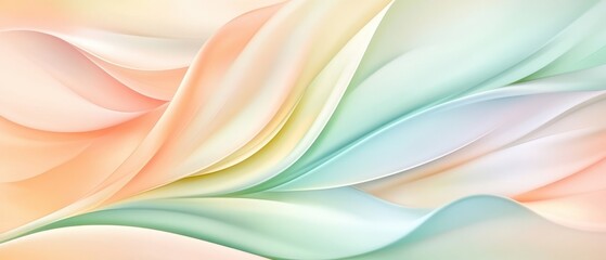 Canvas Print - a colorful, flowing background with a rainbow of colors