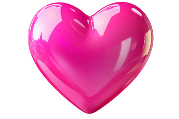 pink heart on transparent background. png