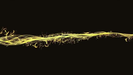 Wall Mural - smooth, black velvet waves subtle golden streaks shimmer in the light. The rich texture and depth of the waves feel of royalty, gold wealth and prestige, 4k background Animation Video