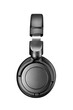© Kuzmick - Modern black over-ear headphones isolated. Ideal for music enthusiasts and casual listeners. Transparent PNG image.