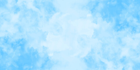 Wall Mural - Abstract white and blue color frozen ice surface design background. oft sky blue watercolor sky and clouds, Light blue background with watercolor. gradient light white sky background with clouds.	