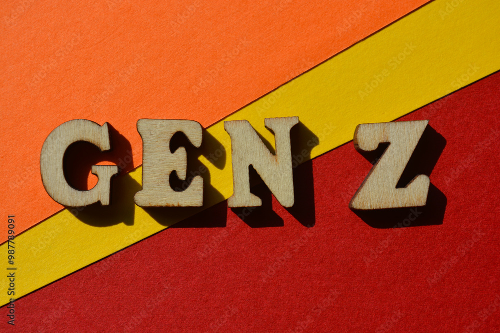 Gen Z, words in wooden alphabet letters Stock Photo | Adobe Stock