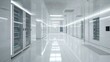 © artbot - A modern data center featuring sleek servers and bright, reflective surfaces.
