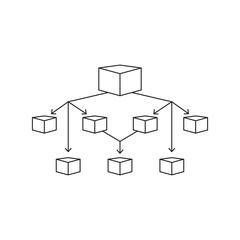 Poster - data flow icon design