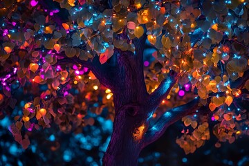 Sticker - tree in the night