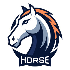 Poster - Horse Head Logo Vector Art.