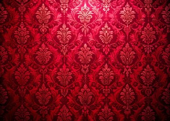 Stunning Ruby Red Wallpaper Design with Abstract Patterns and Textures for Elegant Home Decor