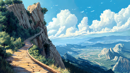Wall Mural - panorama of the mountains