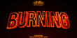 © LetsSmile - Burning editable text effect, customizable hot and fire 3d font style
