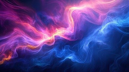 Alpha waves background blue pink