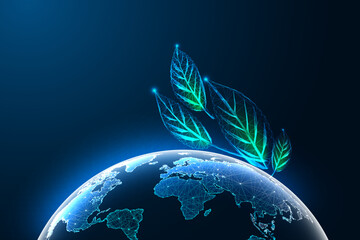 Wall Mural - Sustainability, eco-consciousness, climate action, global environmental conservation concept 