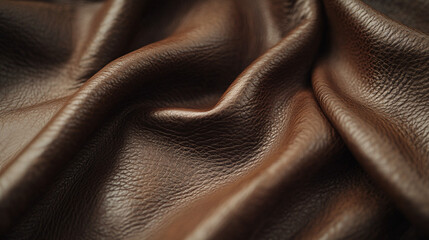 brown leather texture background - close up macro shot