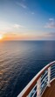 © akkash vertical - sea cruise concept panoramic view vacation beautiful horizon just summer sunset  cruise sunset sea summer vacation sun railing ship horizon banner boat colourful view panorama panoramic fisheye