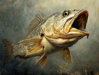 Largemouth Bass: A Detailed Watercolor Painting