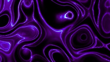 Poster - Beautiful abstract wave technology background with purple light digital effect corporate concept. loop 4k