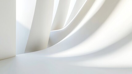 Canvas Print - Abstract White Architecture