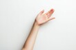 © CStock - Woman's hand in relaxed pose on solid white background, single object