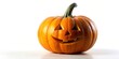 © Nasnunt - Halloween pumpkin isolated on white background, carved, spooky, orange, decoration, festive, autumn, jack o lantern, creepy