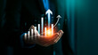 © Sutthiphong - Rising Bar Graph Representing Business Growth, Financial Success, and Economic Progress with Arrows Indicating Positive Trends, Increasing Profits, Future Opportunities in Investment and Strategy