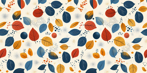 Wall Mural - autumn leaves background