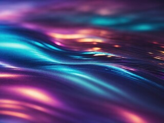 Wall Mural - Grainy iridescent holographic gradient background