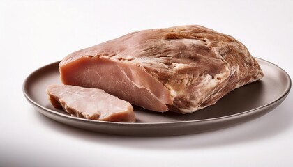 Spanish Food, Rabo de Toro on white background isolated.