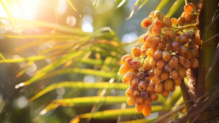 Sticker - Sunlit Dates on a Palm Tree