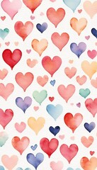 Wall Mural - background st colors s painted dding decorations pastel watercolor pattern valentine arts warm day h