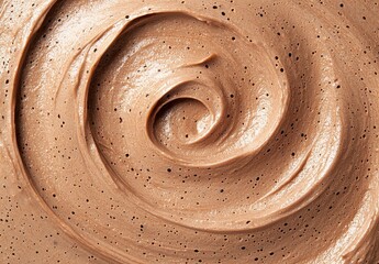 Wall Mural - Smooth and creamy chocolate swirl texture