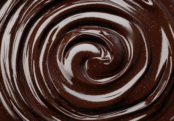 Wall Mural - Swirling chocolate texture