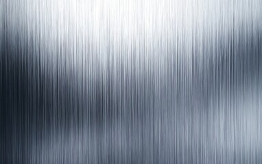 Leinwandbilder - Sleek Brushed Steel Texture with Subtle Reflections and Vertical Lines in Cool Grey