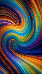 Wall Mural - vortex innovation realm colors endless symbolizing shapes swirling abstract transformation panorama 