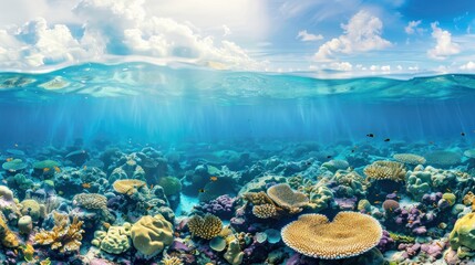 Wall Mural - Coral Reef Underwater Paradise