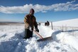 © VaVu  - South African farmers clearing snow and tending livestock