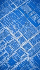 Wall Mural - technology plan concept illustration modern construction plan industry design architecture residenti