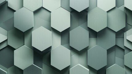 Canvas Print - Abstract Hexagon Pattern