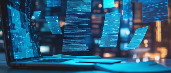 ai-driven document processing allows businessmen to extract key information from contracts and repor