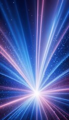 Wall Mural - 3d effect background art light fractal abstract rose rays digital fantastic holiday rendering blurred sparkles blue light effect energy explosion burst flare flash ray sparkle spark background violet