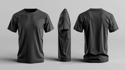 Sticker - Black T-Shirt Mockup