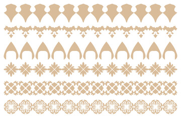 Wall Mural - Decorative ornament border design set