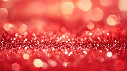 Wall Mural - Rich red glitter offers a vibrant texture ideal for festive occasions, party themes, and celebratory events