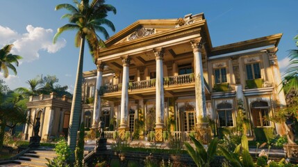 Wall Mural - Luxurious Tropical Mansion