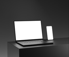 responsive web design and website mockup, devices mock up, smartphone desktop tablet laptop template