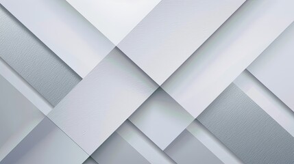 Wall Mural - abstract geometric white and gray on light silver gradient background