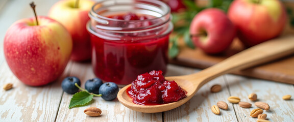 Wall Mural - Apple and Blueberry Jam